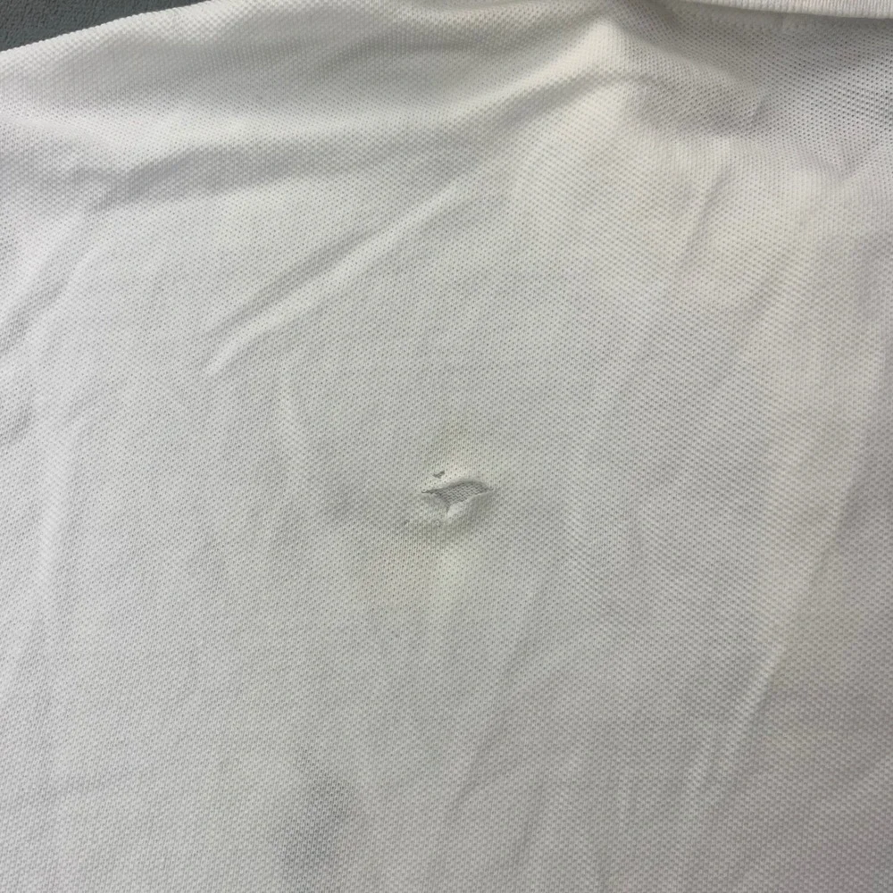 Polo Ralph Lauren Shirt Classic Fit Medium White Cotton NWT Flaws MSRP $118